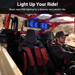 UTV 6 Speaker 26'' RGB Sound Bar Audio System Universal UTV Polaris / Can-Am / Honda / Kawasaki / CFMOTO
