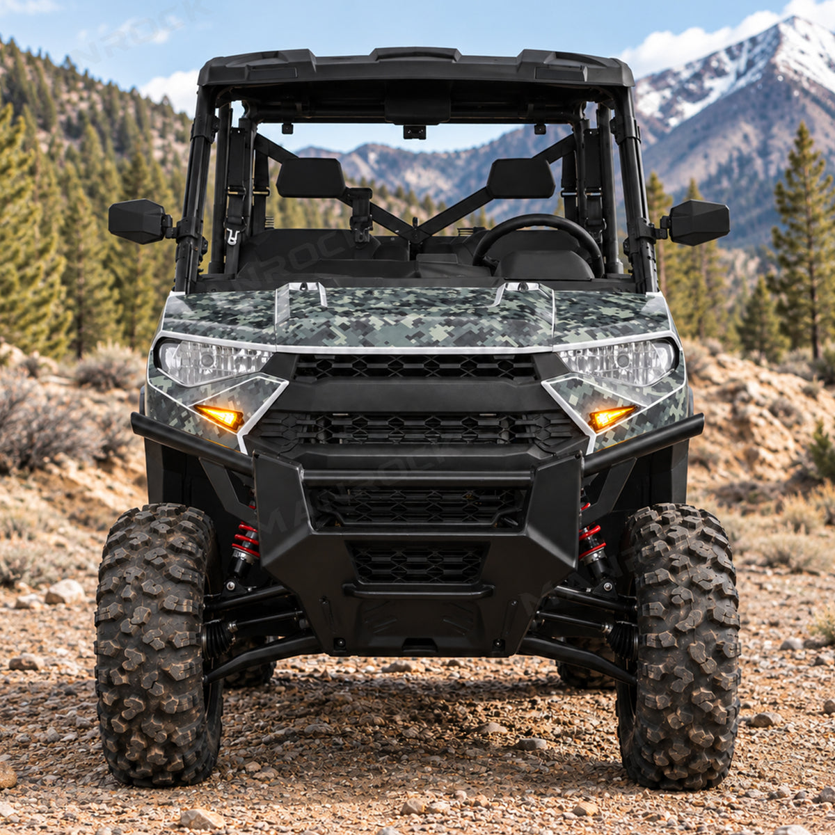 UTV Turn Signal Kit with 110dB Horn, 12V Amber LED Triangle Lights & Column Switch Universal UTV Polaris / Can-Am / Honda / Kawasaki / CFMOTO