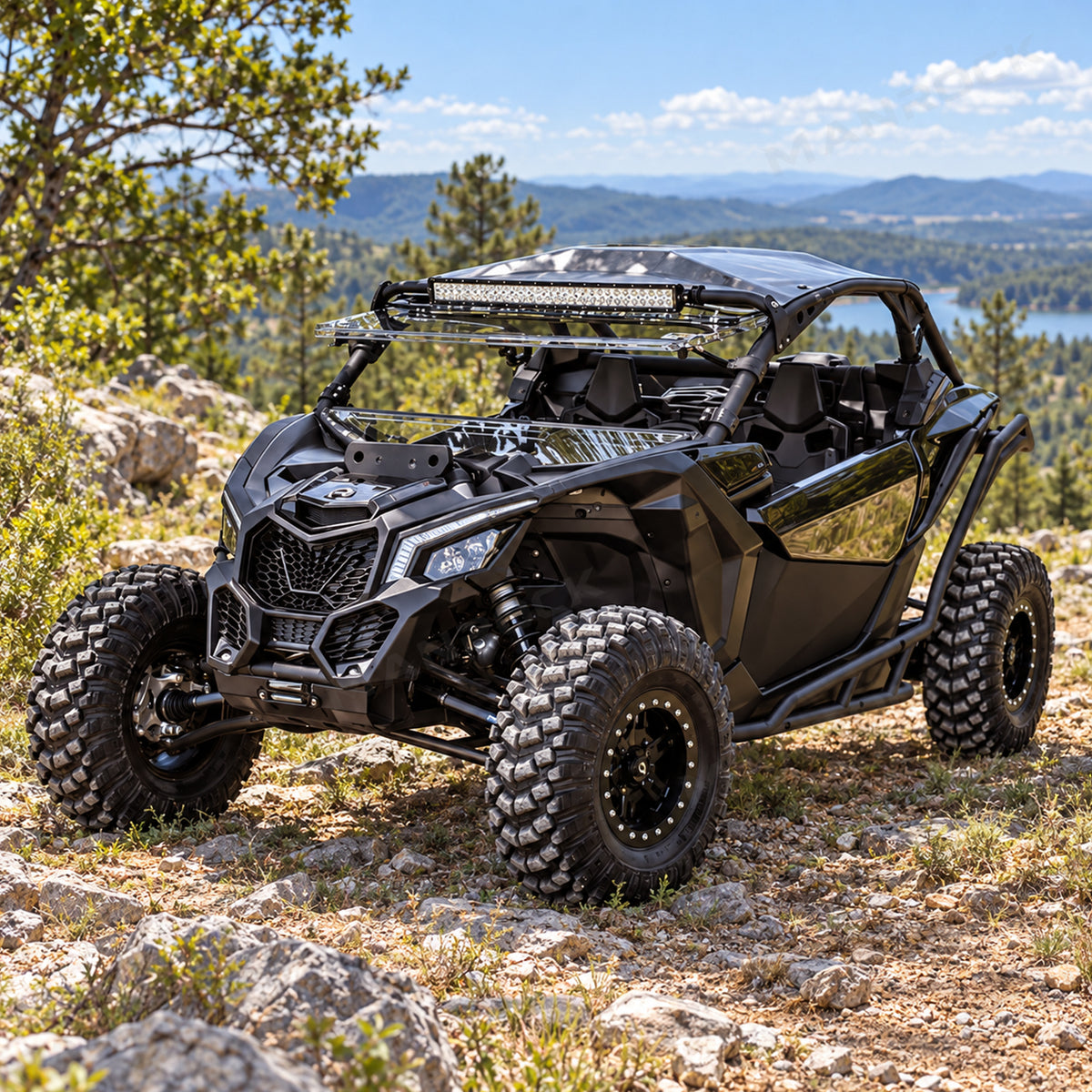High Clearance Front A-Arm Kit 4PCS for Can-Am Maverick X3 64" Wide