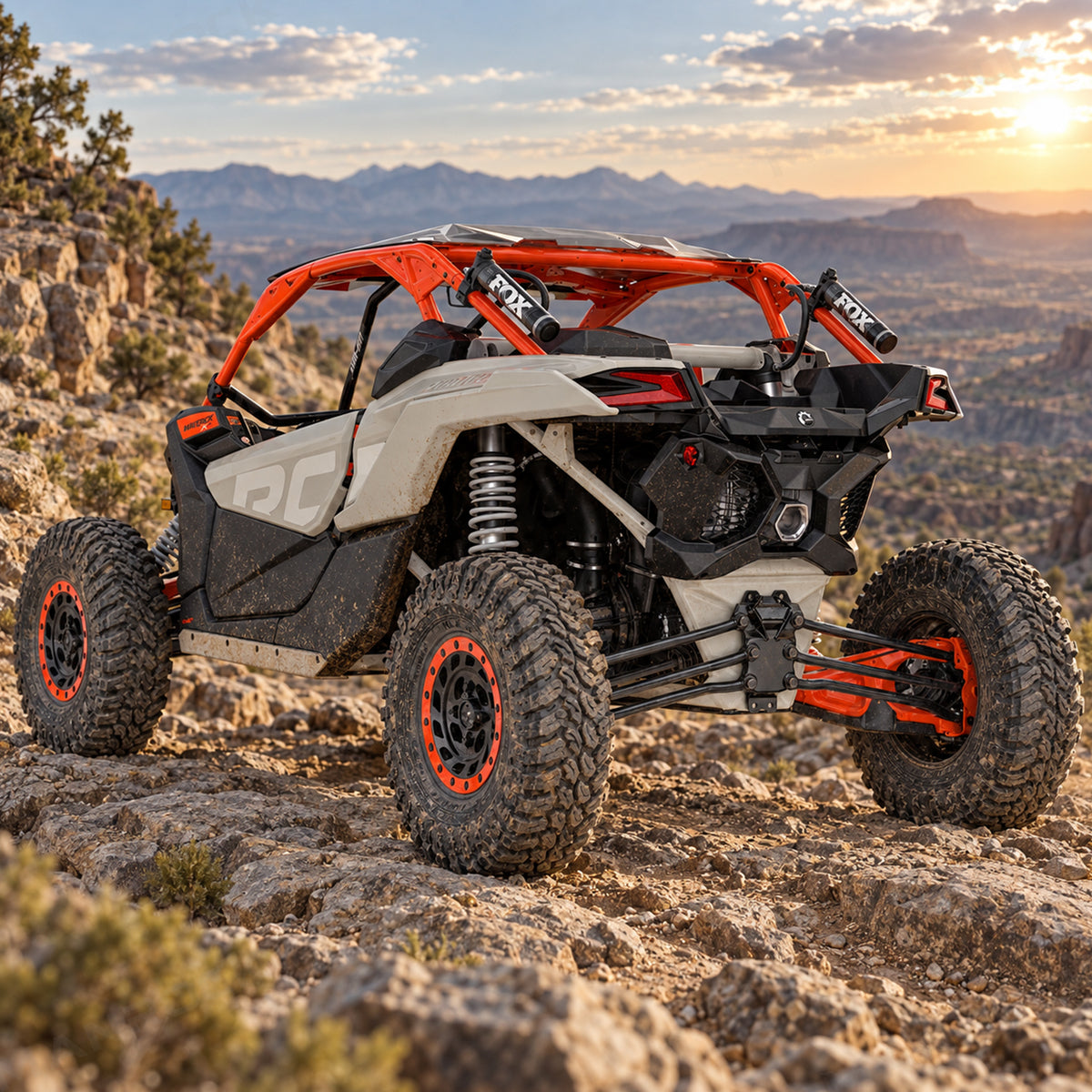 Radius Rod Plate with Pull Ring Rear Suspension Reinforcement for Can-Am Maverick X3 / X3 Max