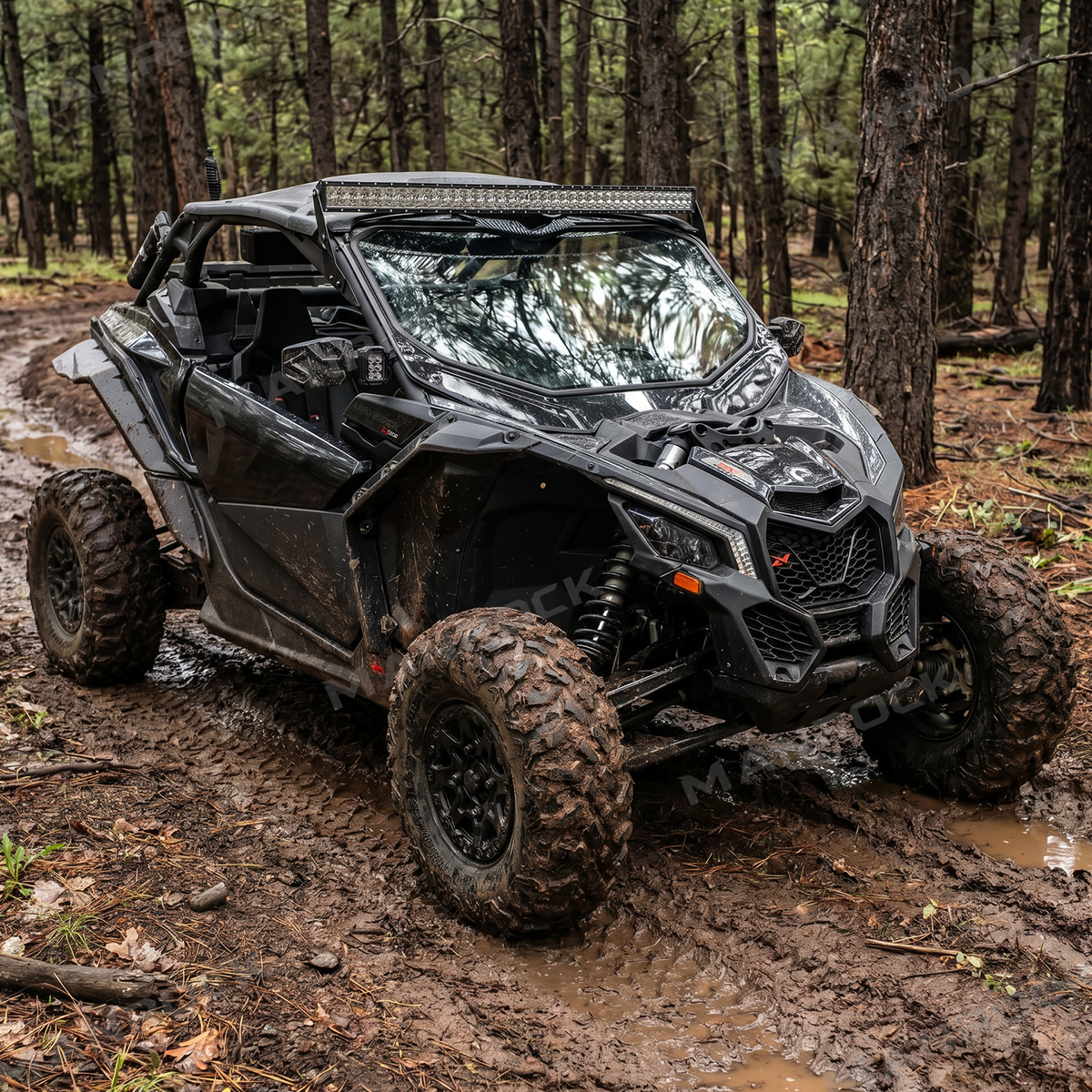 UTV Wide Fender Flare Kits Mud Flaps for Can-Am Maverick X3 / X3 Max, Maverick 1000 / 1000 Max
