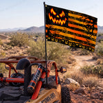 UTV ATV Halloween Flag Double-Sided Garden Flags with Pumpkin, Skull, Ghost Face Design Universal UTV Polaris / Can-Am / Honda / Kawasaki / CFMOTO