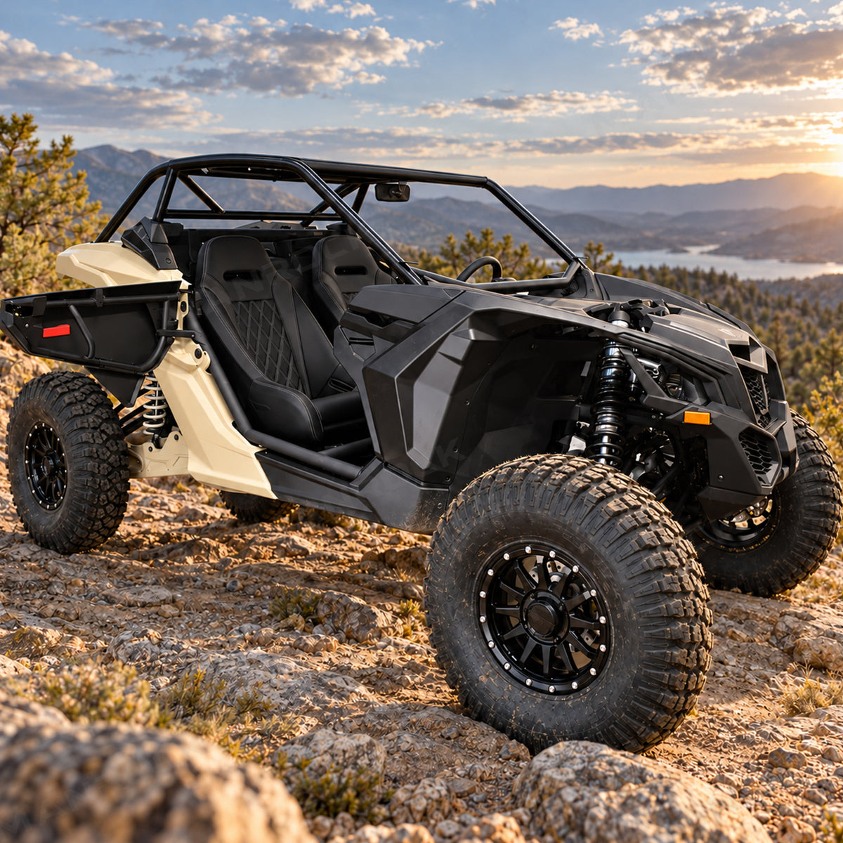 UTV Suspension Seats Heated Seats Replacement with Mounting Brackets 2PCS for Can-Am Maverick X3