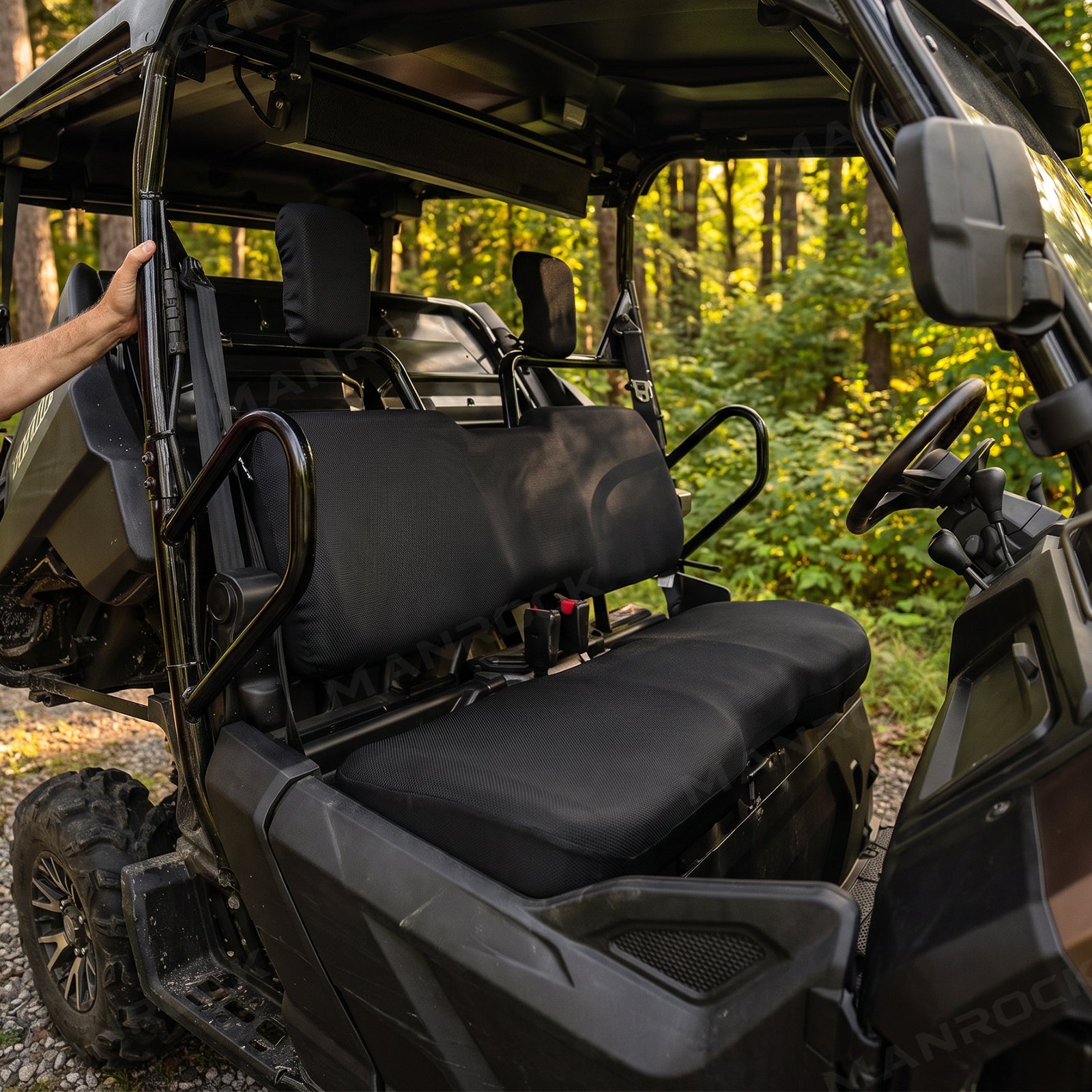 Manrock UTV Seat Covers 1680D Oxford UV-Resistant Seat Protector for Honda Pioneer