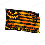 UTV ATV Halloween Flag Double-Sided Garden Flags with Pumpkin, Skull, Ghost Face Design Universal UTV Polaris / Can-Am / Honda / Kawasaki / CFMOTO