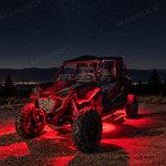 UTV ATV LED Rock Lights Kit RGB Underglow Lights with Bluetooth 4PCS Universal UTV 12V Polaris / Can-Am / Honda / Kawasaki / CFMOTO