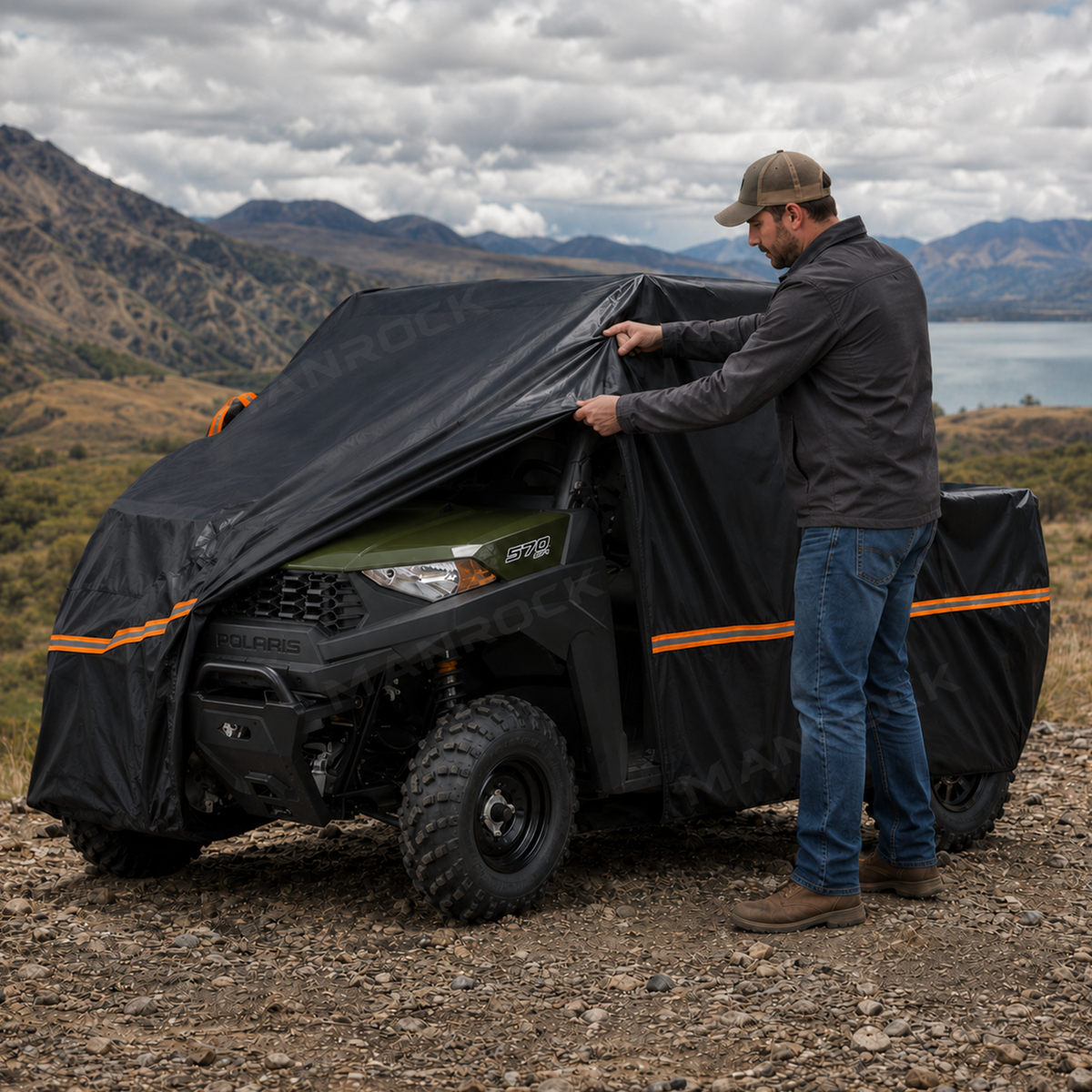 UTV ATV Cover Heavy Duty Waterproof Protection Universal Fit for Polaris / Can-Am / Honda / Kawasaki / CFMOTO