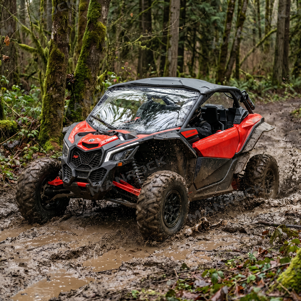 UTV Wide Fender Flare Kits Mud Flaps for Can-Am Maverick X3 / X3 Max, Maverick 1000 / 1000 Max