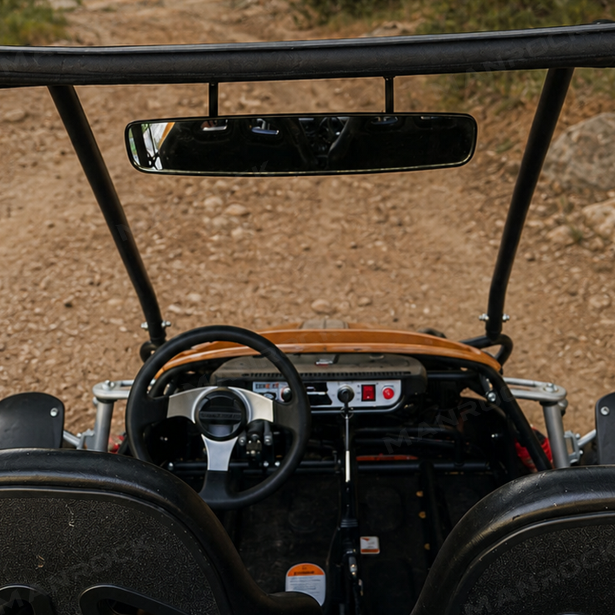 UTV Rear View Mirror Center Mirror for 1.5"-2" Roll Cage Universal Fit for Polaris / Can-Am  / Honda / Kawasaki / CFMOTO