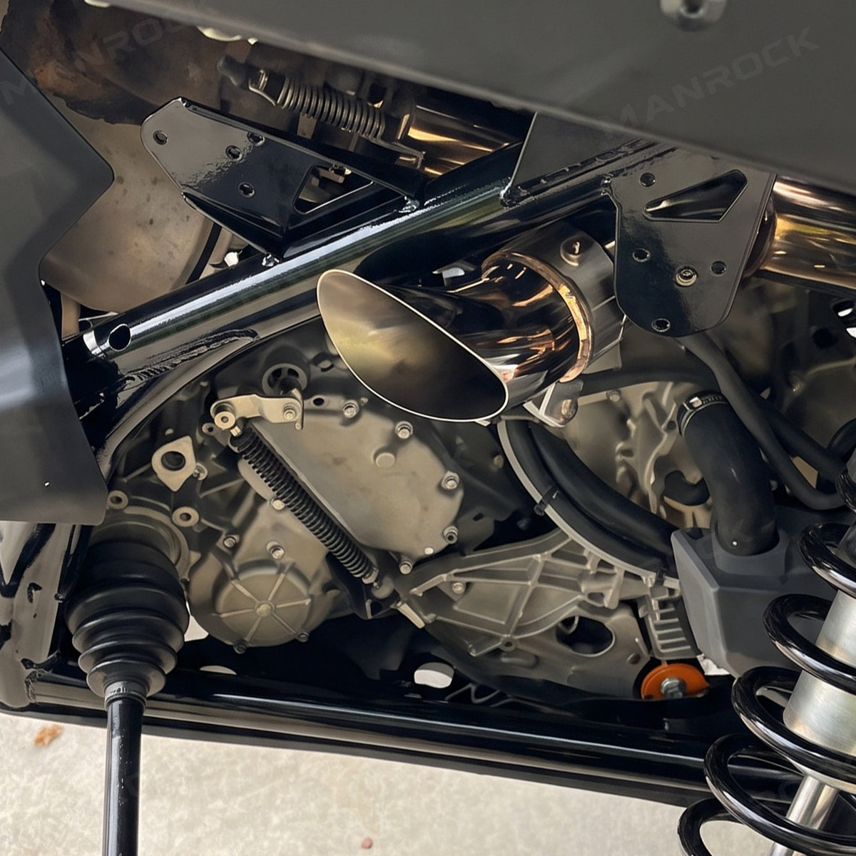 3 Inch Electric Exhaust Cutout Mid Pipe Stainless Steel Electronic Dump Valve  for Can-Am Maverick X3 / X3 MAX