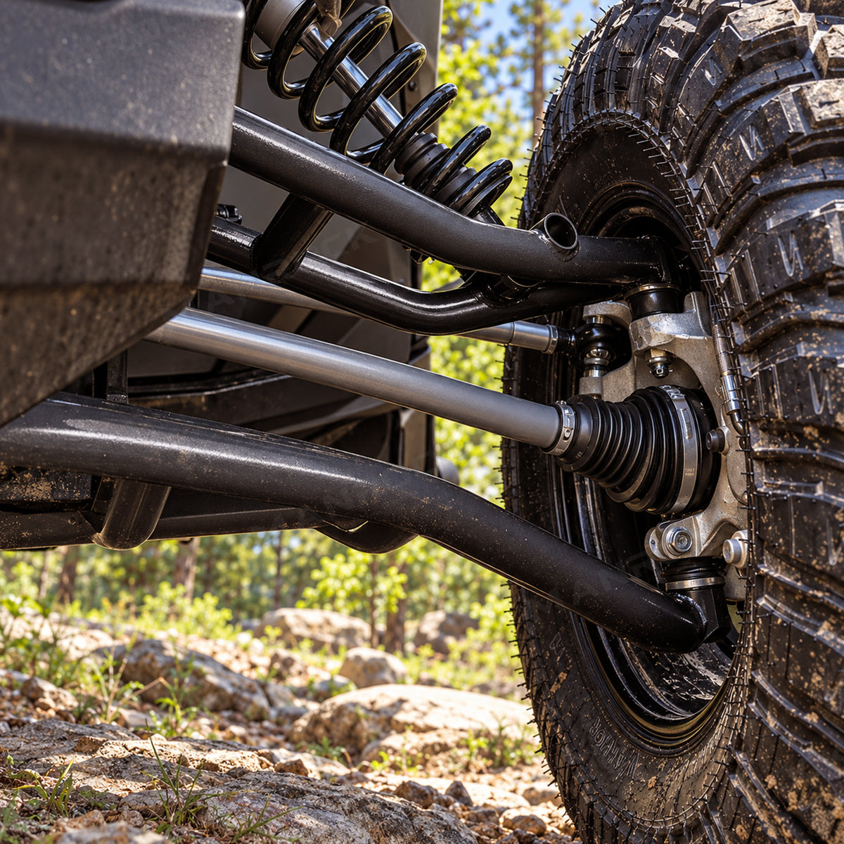 High Clearance Front A-Arm Kit 4PCS for Can-Am Maverick X3 64" Wide