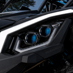 Manrock LED Headlights Assembly Front Headlamp Replacement 2PCS for Can-Am Maverick X3 / X3 Max