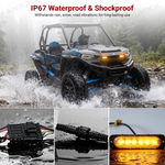 UTV ATV Turn Signal Kit with 110dB Horn Blinker Kit Most UTVs Polaris / Can-Am / Honda / Kawasaki / CFMOTO