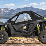 Soft Upper Doors PVC Cab Enclosure Side Windows with Zipper 2PCS for 2-Seat Polaris RZR