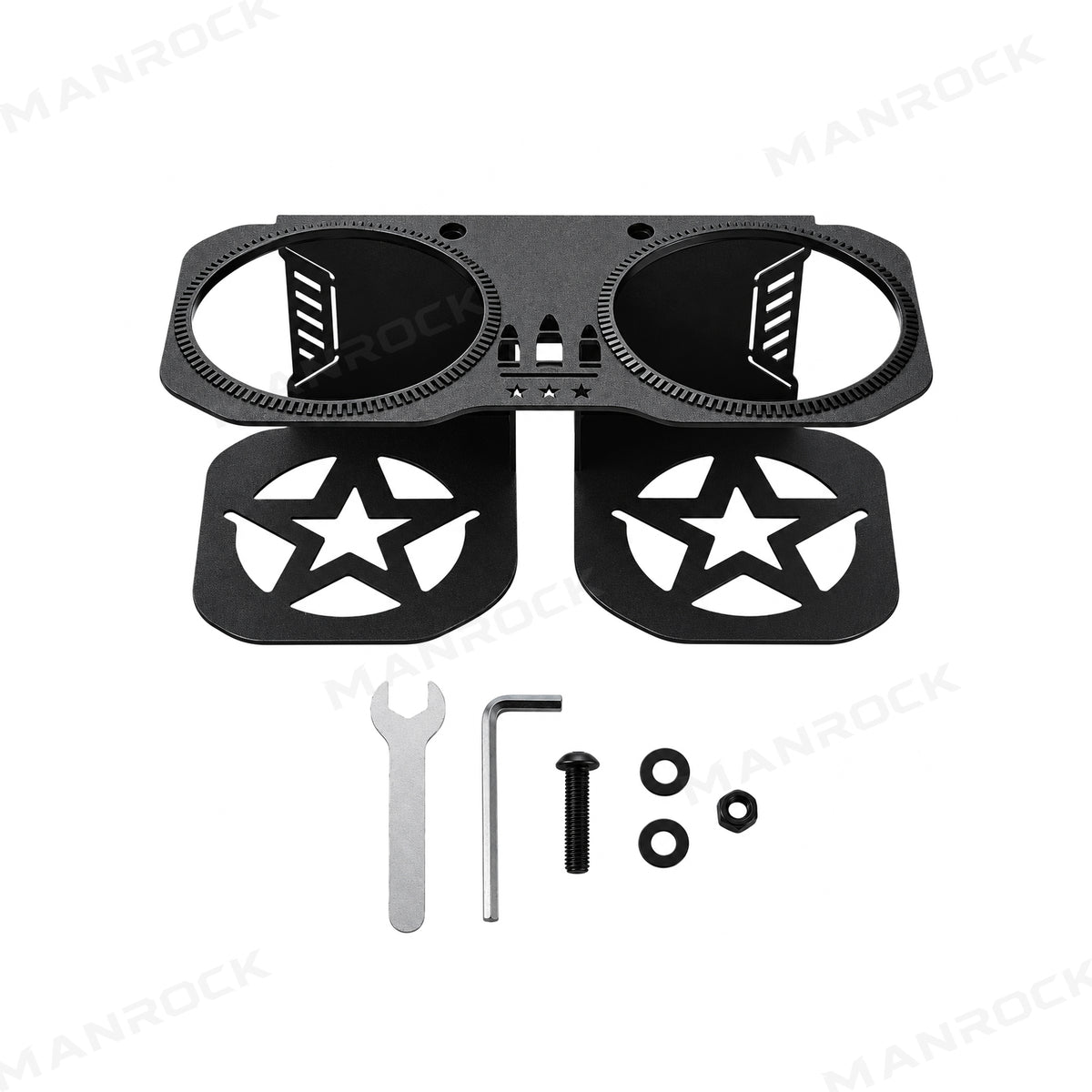 Large-Capacity Grab Bar Cup Holder Upgraded for Polaris RZR