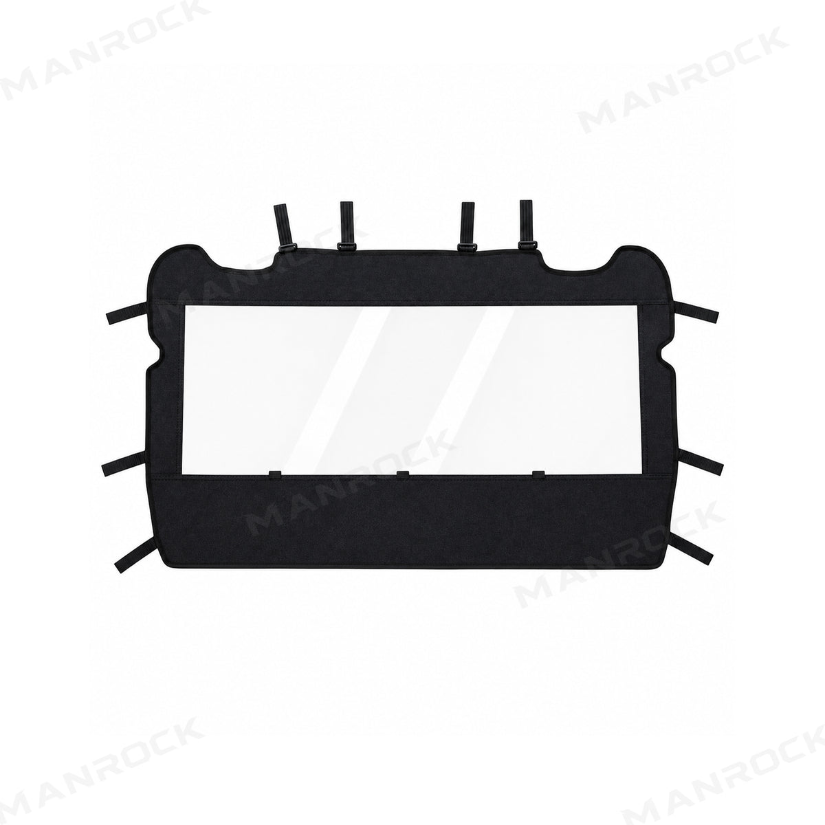Soft Rear Windshield Clear PVC Roll-Up Rear Window Panel for Polaris RZR