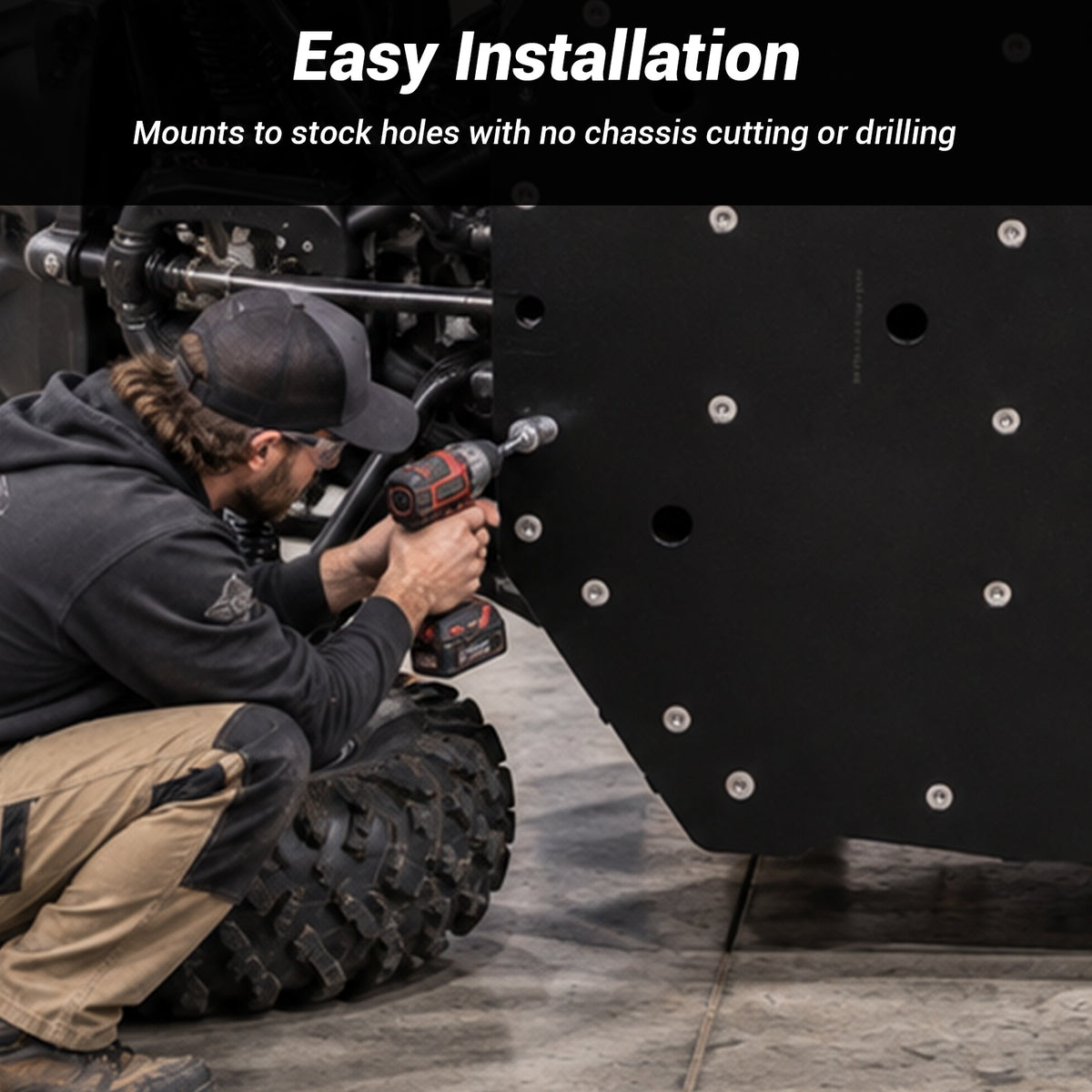 UTV Full Skid Plate Belly Pan Undercarriage Protection for Can-Am Maverick X3
