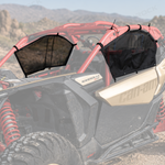 UTV Side Window Nets Mesh Upper Doors Sun Shade 2PCS for Can-Am Maverick X3 / X3 Max