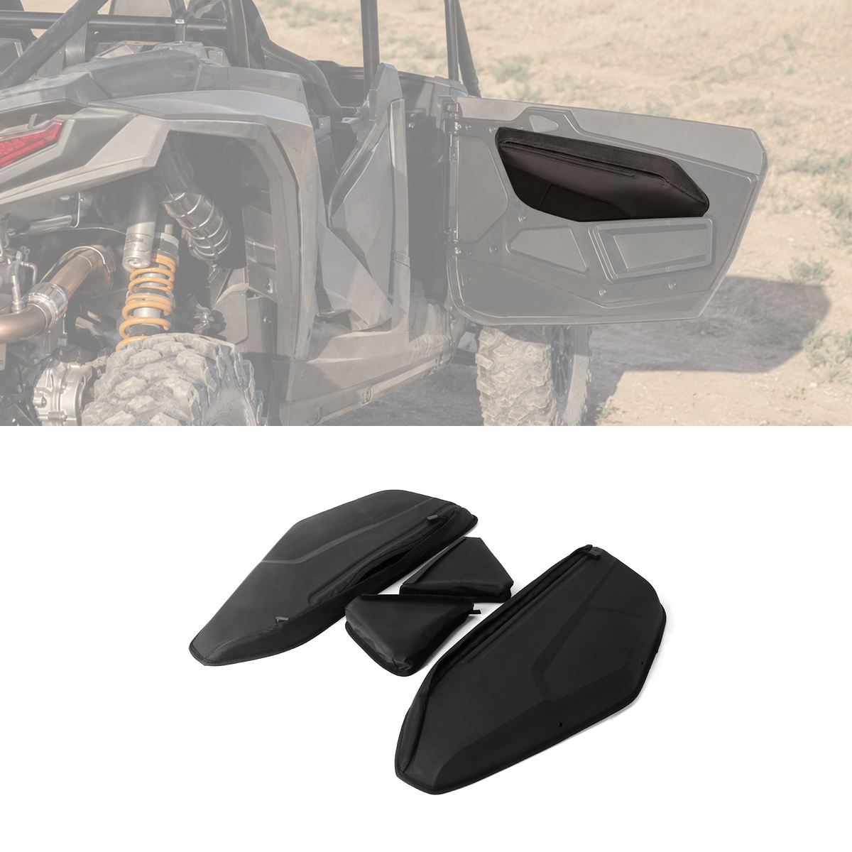 UTV Door Bags Side Door Storage Bags Set with 2PCS Mini Pouches for Polaris RZR