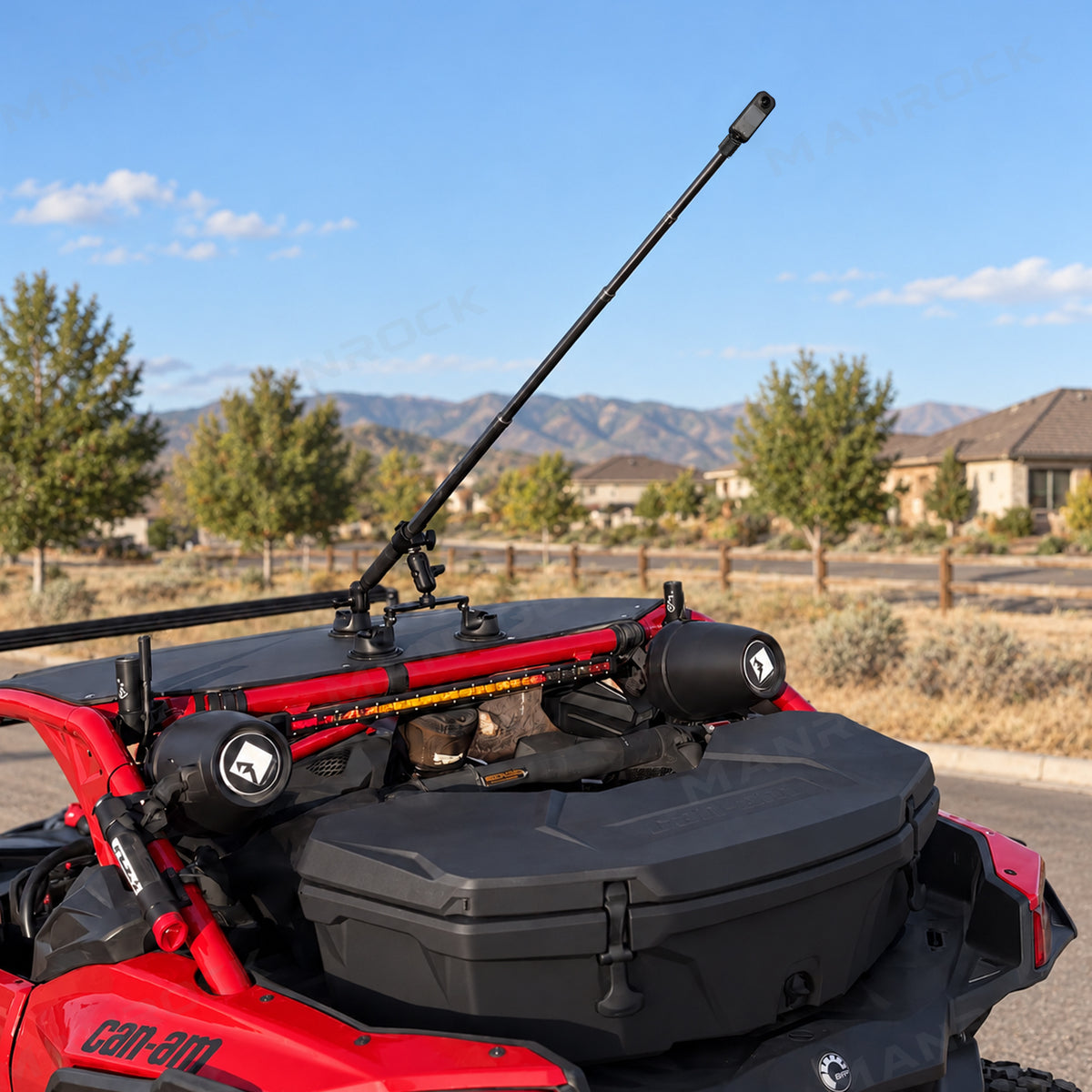 Triple Suction Cup Car Mount Kit Camera Rig with Telescoping Pole Universal UTV Polaris / Can-Am / Honda / Kawasaki / CFMOTO
