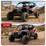 UTV Wide Fender Flare Kits Mud Flaps for Can-Am Maverick X3 / X3 Max, Maverick 1000 / 1000 Max