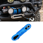 Synthetic Winch Rope Line Cable 1/4" × 50 Ft Universal Fit for UTV / ATV