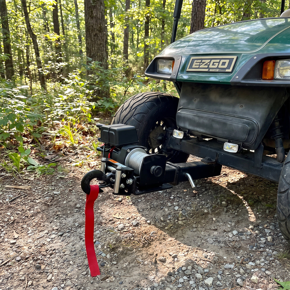 UTV ATV Winch Mounting Plate with 2" Hitch Receiver Universal UTV Polaris / Can-Am / Honda / Kawasaki / CFMOTO