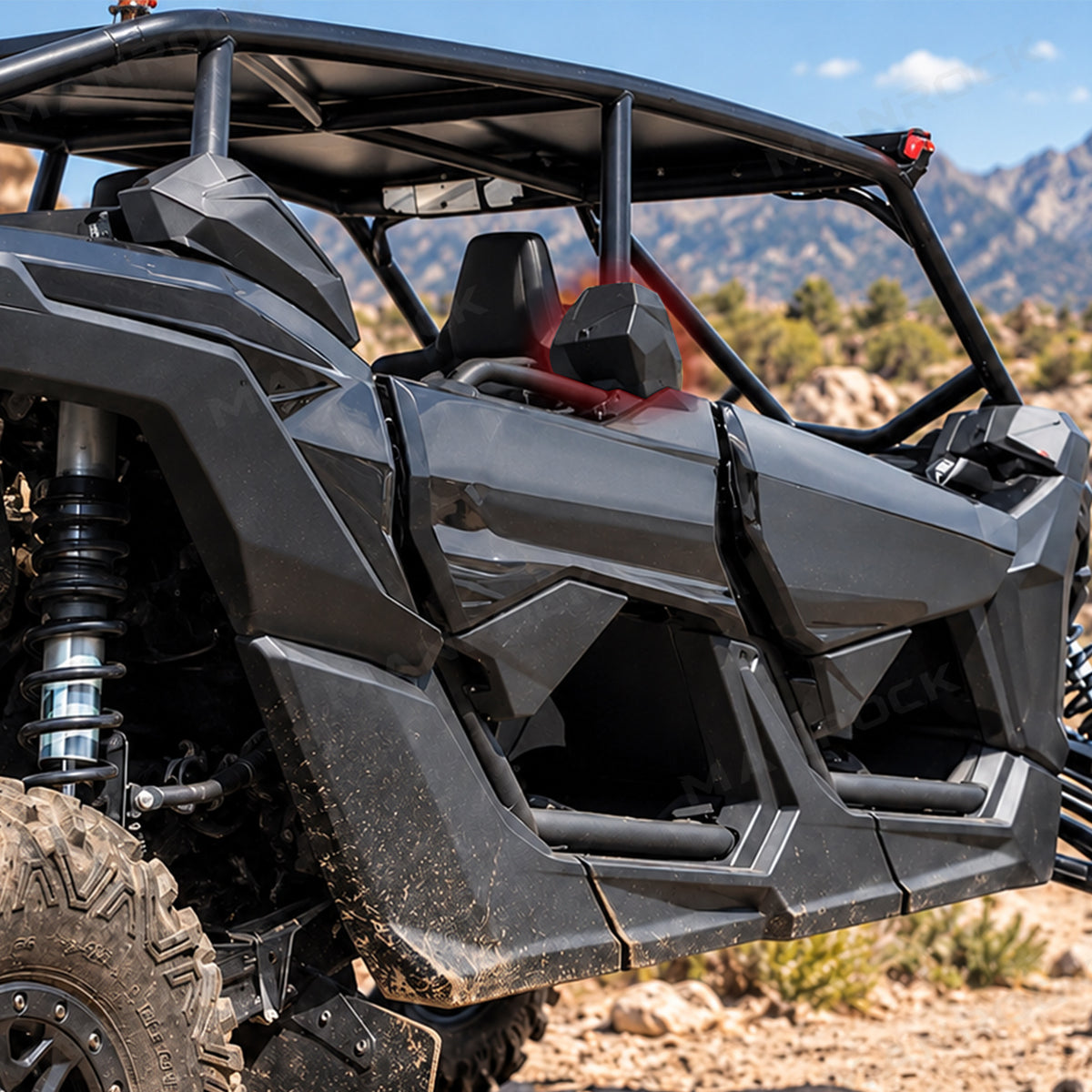 Central Roll Cage Trim Covers ABS B-Pillar Cover Replacement 2PCS for Can-Am Maverick X3 Max
