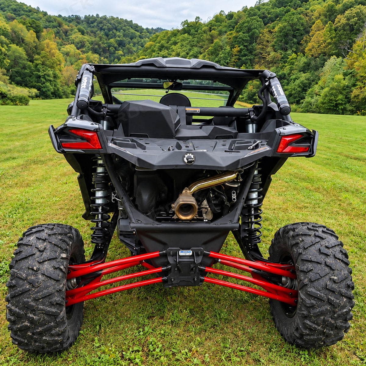Muffler Delete Pipe Stainless Steel Race Exhaust Pipe with Slip-On Design for Can-Am Maverick X3 / X3 Max