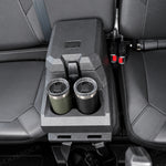 UTV Bench Seat Center Console Storage Box with Cup Holder Armrest for Polaris Ranger