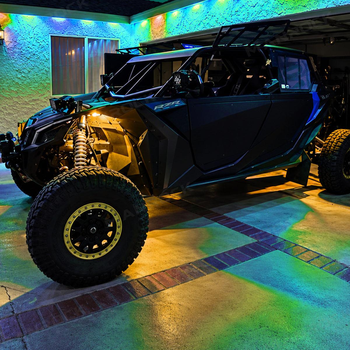 UTV ATV LED Rock Lights RGB Underglow Lights Wheel Well Lights Universal Fit for Polaris / Can-Am / Honda / Kawasaki / CFMOTO