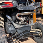 Muffler Delete Pipe Stainless Steel Straight Pipe, Race Exhaust Pipe for Can-Am Maverick X3