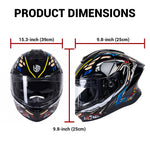 UTV ATV Helmets Full Face with Bluetooth Headset, Modular Motorcycle Helmets Most UTVs Polaris / Can-Am
