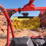 UTV Extended Dual-Lens Sun Visor, Anti-Glare Sun Shade for Can-Am Maverick X3 / X3 Max