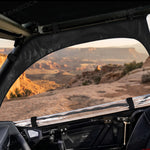 Soft Upper Doors PVC Cab Enclosure Side Windows with Zipper 2PCS for 4-Seat Polaris RZR