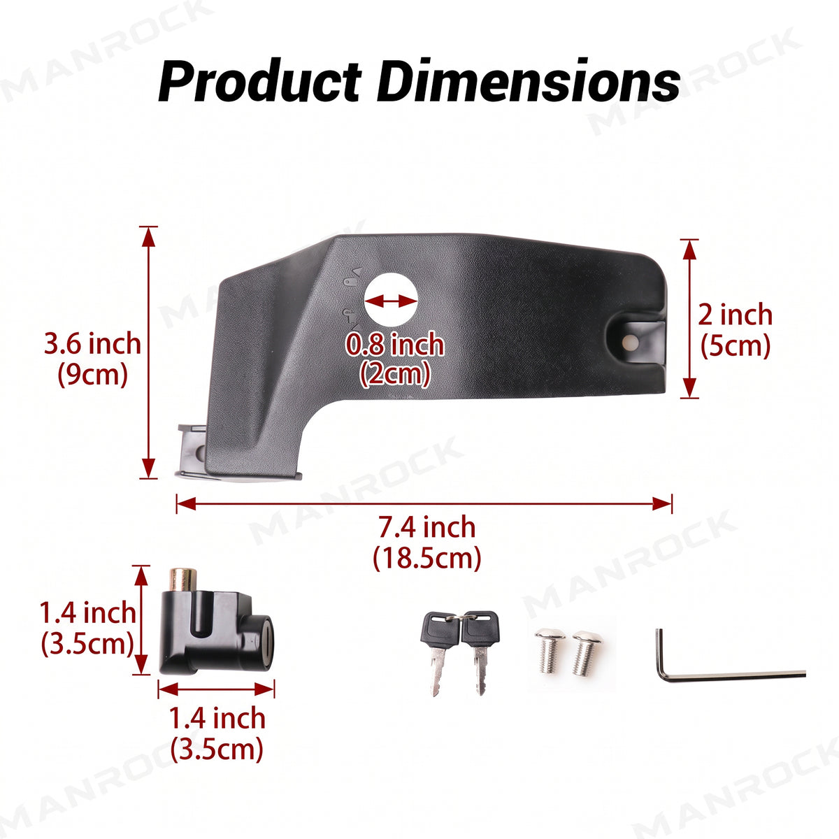 Locking Parking Brake Lever Security Latch Replacement for Can-Am Ryker