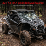 UTV Wide Fender Flare Kits Mud Flaps for Can-Am Maverick X3 / X3 Max, Maverick 1000 / 1000 Max