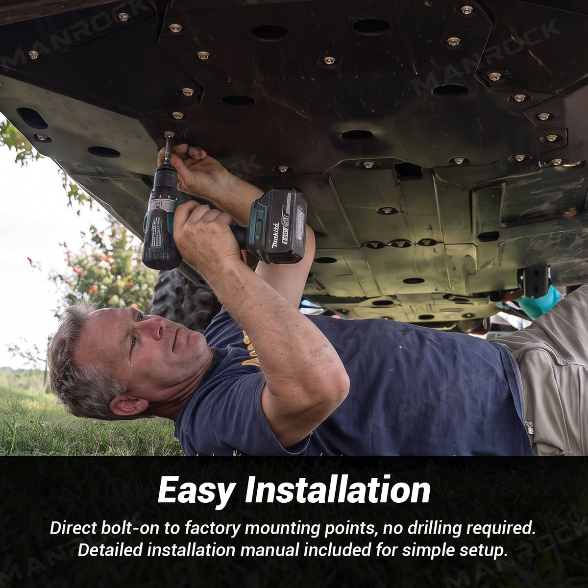 UTV Skid Plates Full Belly Pan Undercarriage Protection for Polaris RZR