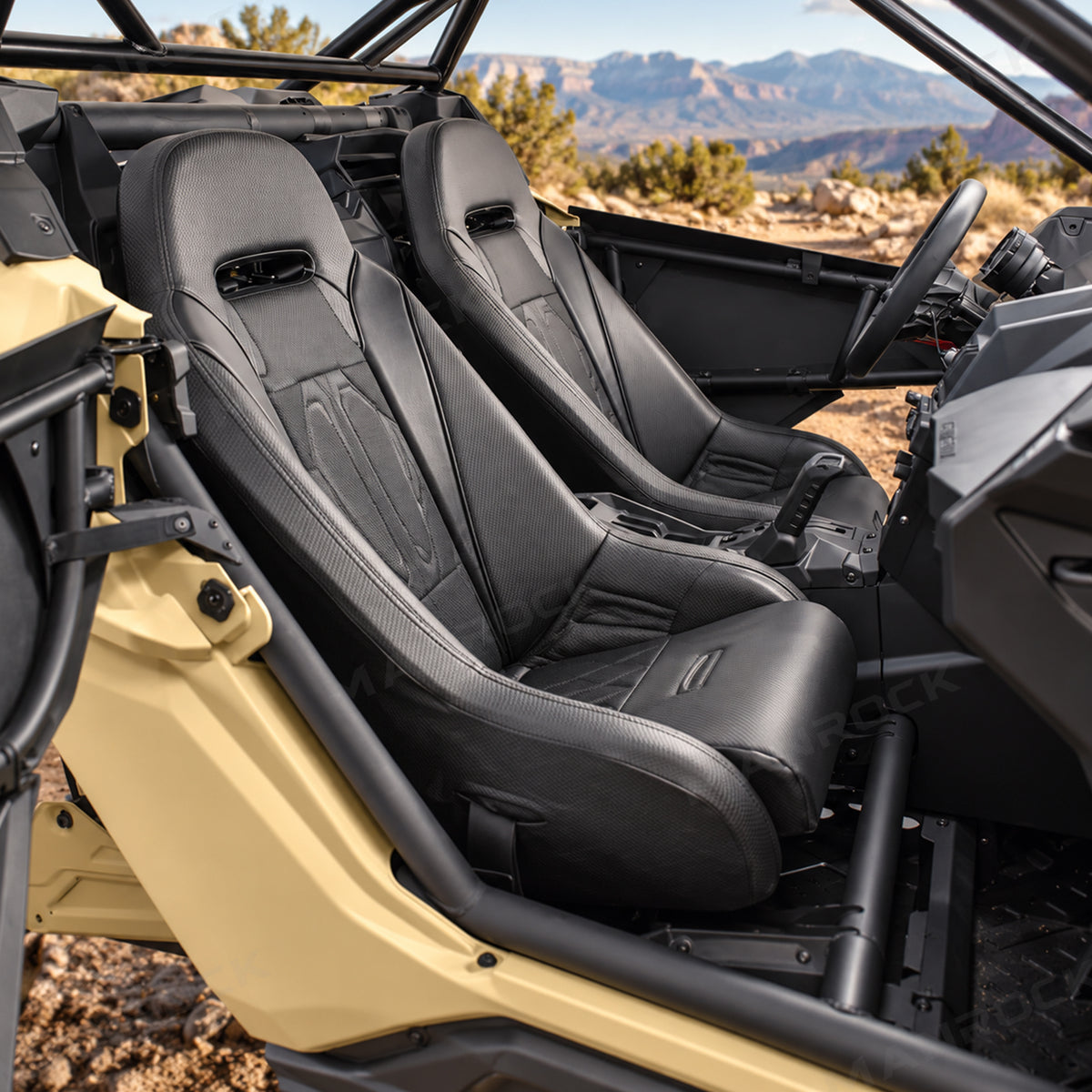 UTV Suspension Seats Heated Seats Replacement with Mounting Brackets 2PCS for Can-Am Maverick X3
