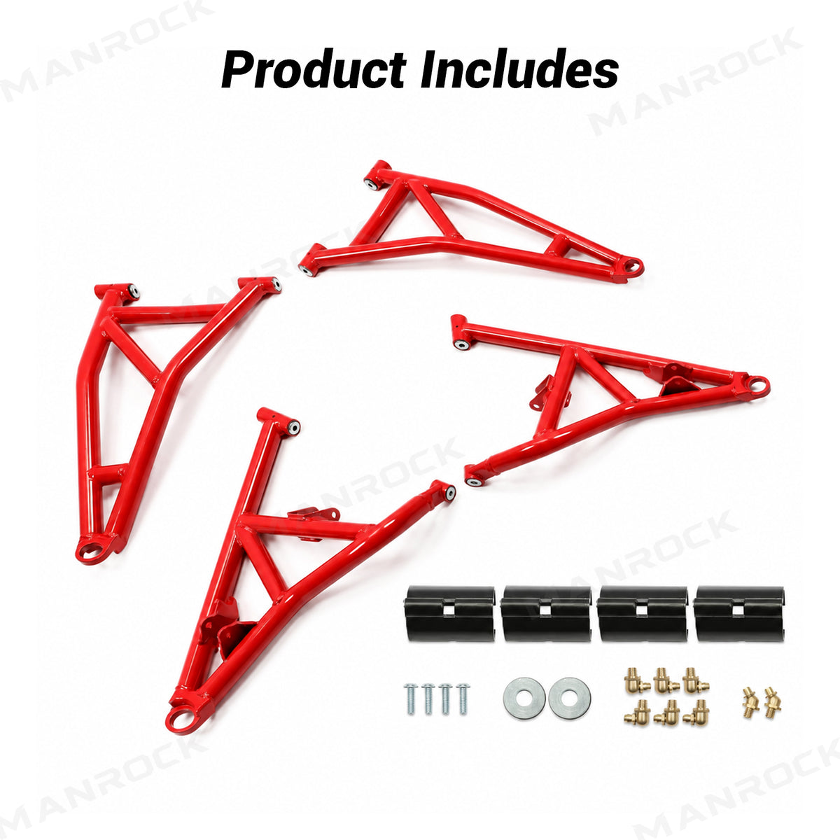 High Clearance 1.5" Front A-Arm Kit Forward Offset for Polaris RZR