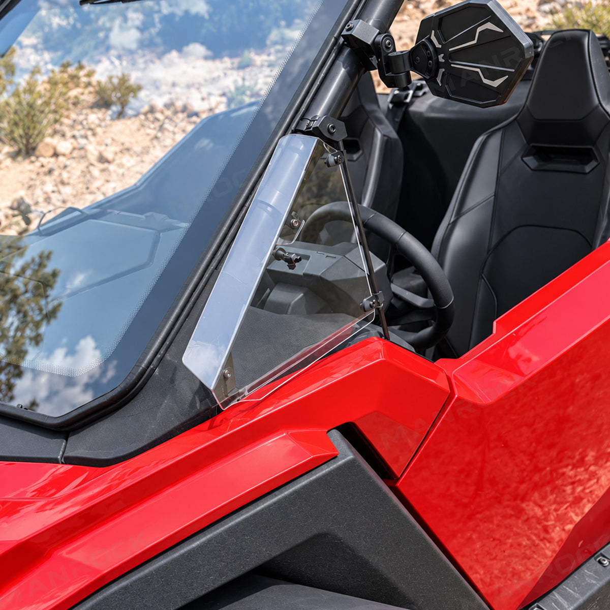 Cab Vent Kit Manual A-Pillar Side Wind Deflectors 2PCS for Can‑Am Maverick X3