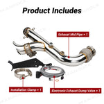 3 Inch Electric Exhaust Cutout Mid Pipe Stainless Steel Electronic Dump Valve  for Can-Am Maverick X3 / X3 MAX