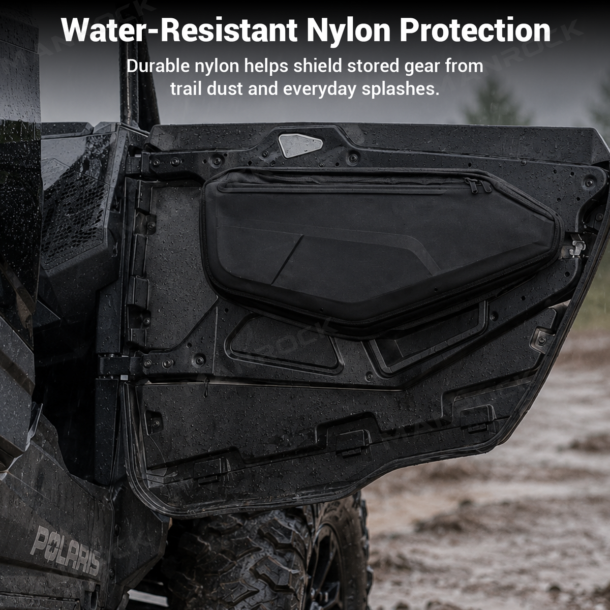 UTV Door Bags Side Door Storage Bags Set with 2PCS Mini Pouches for Polaris RZR
