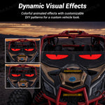 UTV Devil Eyes LED Lights Flexible Bluetooth Display for Windshield Universal UTV Polaris / Can-Am / Honda / Kawasaki / CFMOTO
