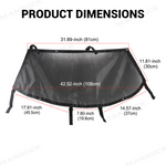 UTV Side Window Nets Mesh Upper Doors Sun Shade 2PCS for Can-Am Maverick X3 / X3 Max
