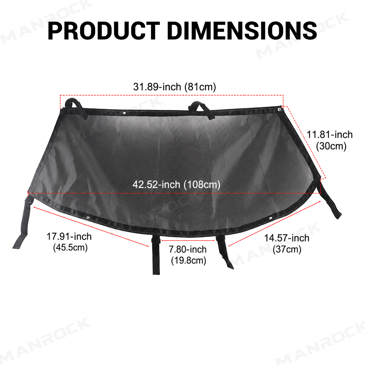 UTV Side Window Nets Mesh Upper Doors Sun Shade 2PCS for Can-Am Maverick X3 / X3 Max