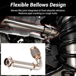 2.5" Cat Delete Pipe Stainless Steel Mid Race Pipe for Can-Am Maverick X3 / X3 Max