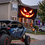 UTV ATV Halloween Flag Double-Sided Garden Flags with Pumpkin, Skull, Ghost Face Design Universal UTV Polaris / Can-Am / Honda / Kawasaki / CFMOTO