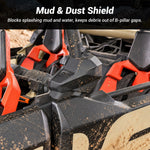 Central Roll Cage Trim Covers ABS B-Pillar Cover Replacement 2PCS for Can-Am Maverick X3 Max