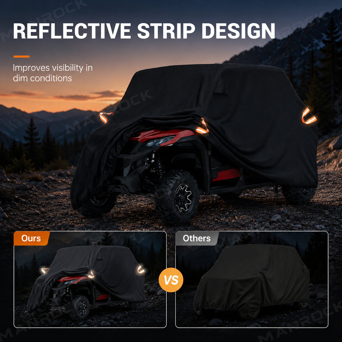 UTV Cover 420D Oxford Waterproof Protection Universal UTV, Polaris / Can-Am  / Honda / Kawasaki / CFMOTO